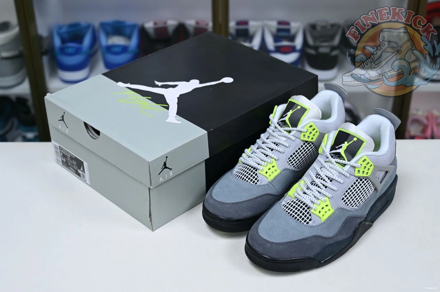 retro Jordan Jordan 4 Air se'95neon 0124